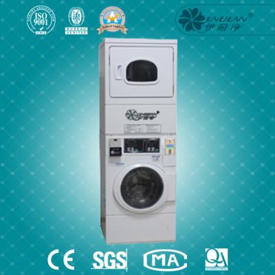coin operated double stacked washer and dryer combo