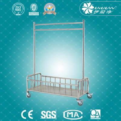 Stainless steel clothes rack cart ( with bucket )